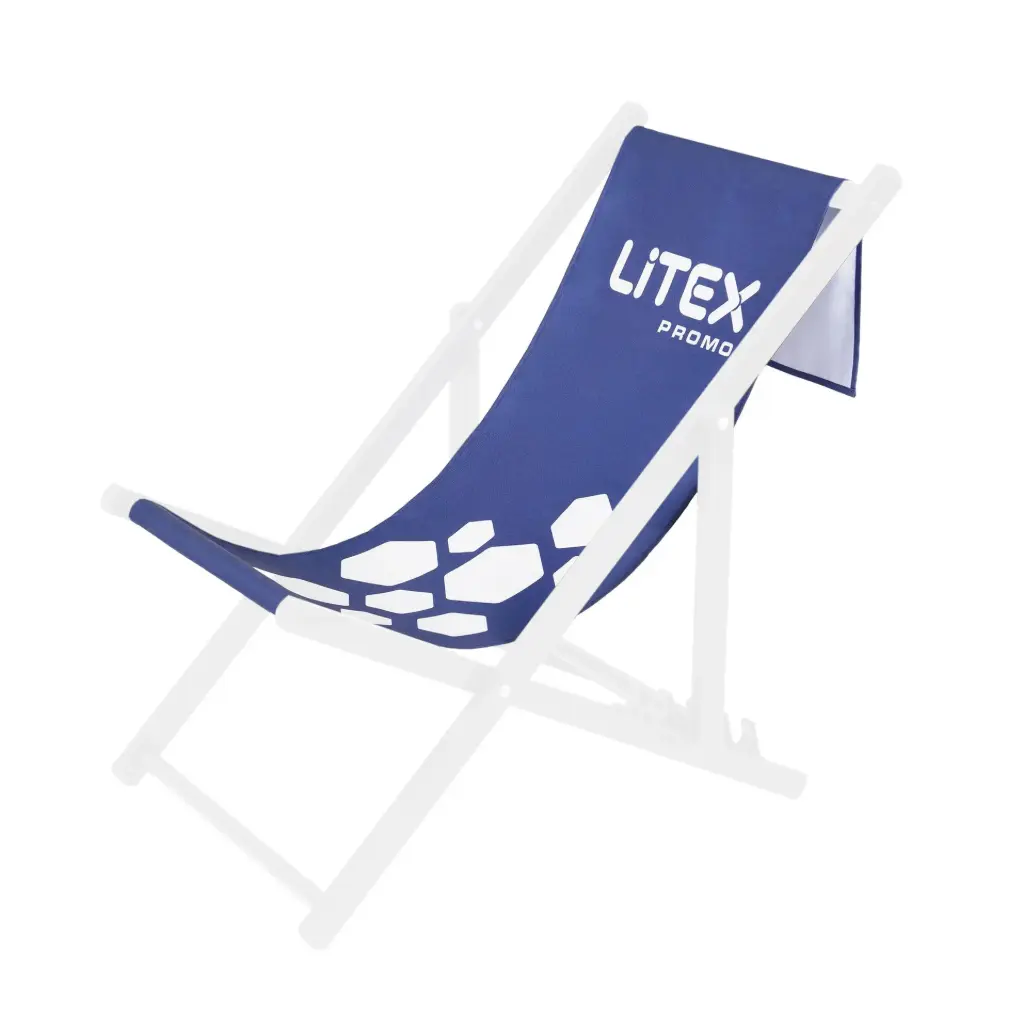 Printed fabric seat for the LA Base aluminium deck chair (LA Base: 1170x577x75 mm, 100% polyester woven fabric, 1 pc in a plastic bag)